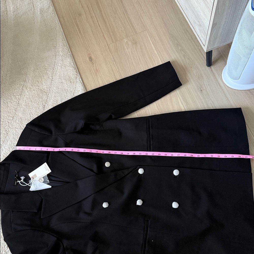 NEW- Good American Ponte Embellished Executive Blazer Minidress - Picture 16 of 16